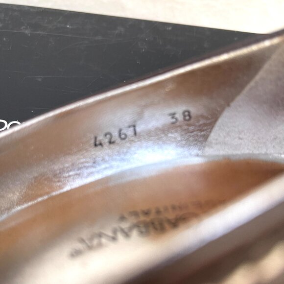 Auc Dolce & Gabbana Vitello T.Moro studded point Toe heels IT38 US 8 - Picture 5 of 14